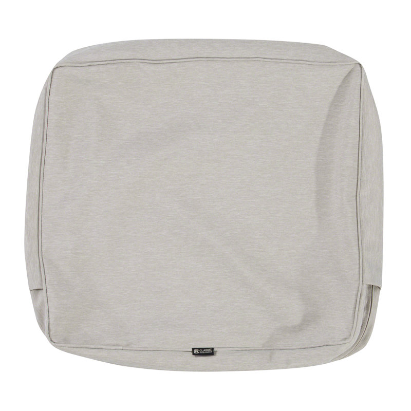 Pina Outdoor Lounge Chair Seat Cushion, Heather Gray, 4" H x 23" W x 20" D