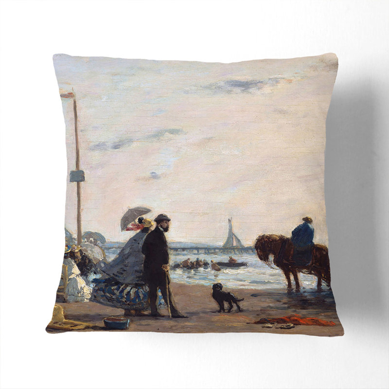 Square Cushion, 40cm H x 40cm W x 15cm D, Stone