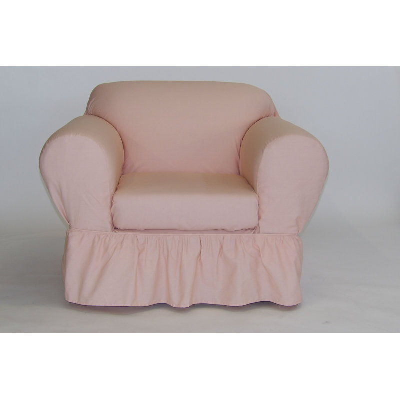 Housse pour fauteuil à coussins carrés pour boîte à jupe, Rosé
