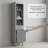 Tall Freestanding Storage Cabinet with Adjustable Shelves, Drawer, and Door for Versatile Home Organization-264973985