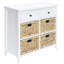 Armoire en placage blanc à 6 consoles pour la maison