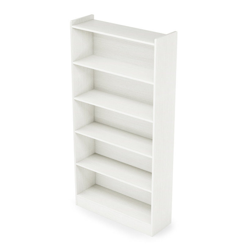 Bibliothèque blanche 70,87 "à 6 niveaux avec rangement pour le salon, Blanc, (6 Shelves) 72.05"H x 35.43"W x 11.81"D