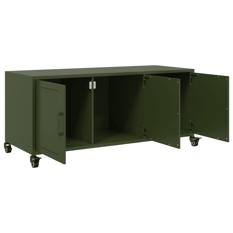 Rhoanne Unfinished TV Stand for TVs up to 24", 100.5cm, Olive Green