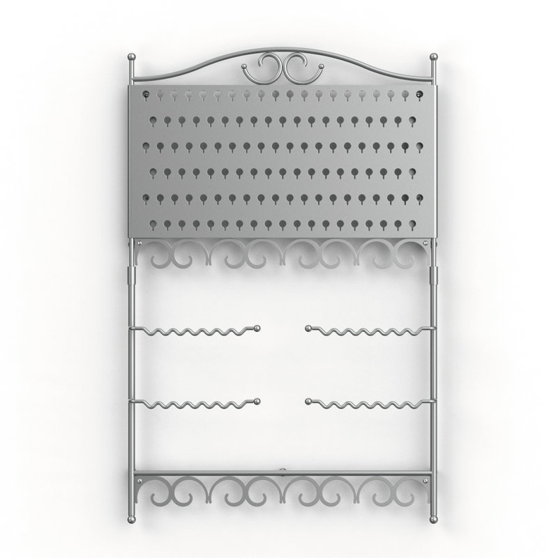 Porte-bijoux mural Deluxe, Argent