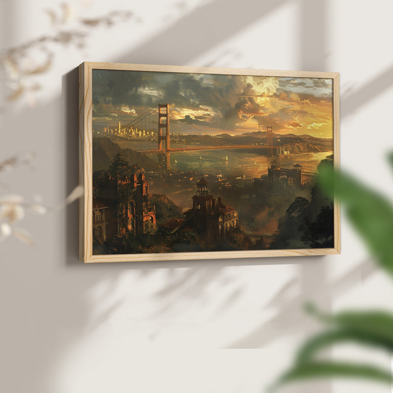Paysage - Cxxxix - Reproduction encadrée - réversible, Naturel, H 16 po x l 20 po