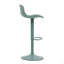 Ensemble de tabourets de bar 2 tabourets de bar pivotants à hauteur réglable avec dossier, chaises d'îlot de cuisine en cuir polyuréthane sans accoudoirs, grande base robuste pour la maison / le bar / le restaurant-1571414100