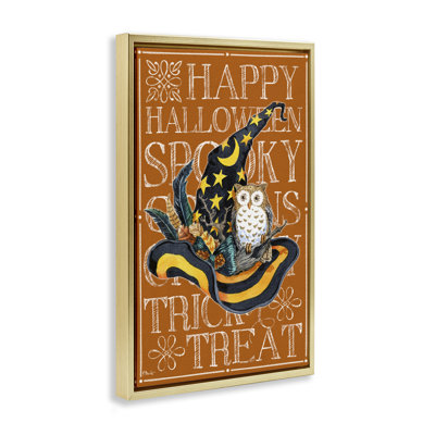 Cadre flottant Witchy Hat & Owl, par Paul Brent