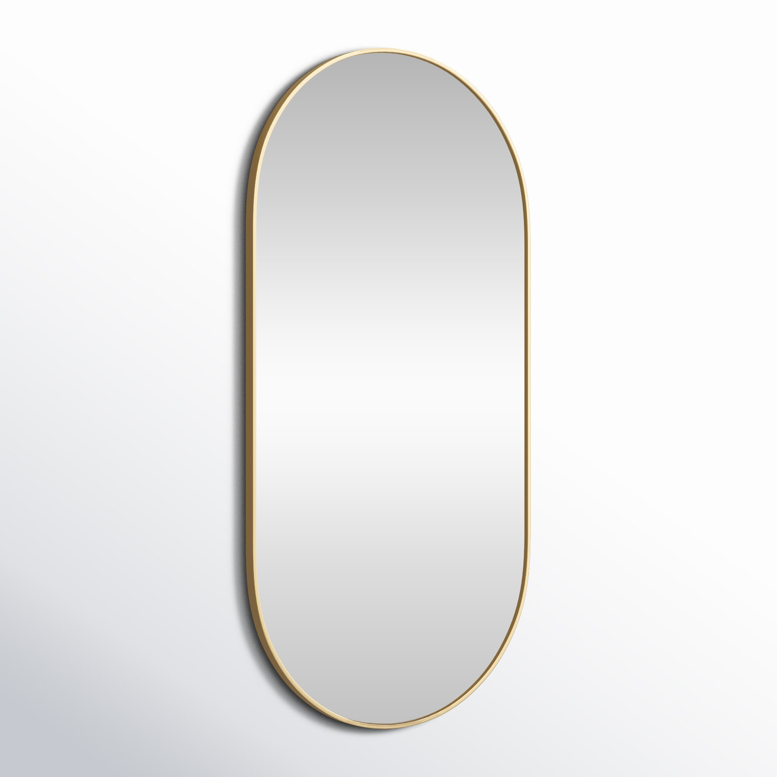 Elington Accent Mirror, Brass, 48"  x 24" 