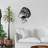 Decorative Metal Wall Accessory, Black Finish, 21.7 x 27.6 inches | 100% Metal, Thickness: 0.06 inches | Stylish Wall Art for Home or Office, Easy to Hang, Durable and Elegant Design