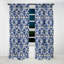 Motif victorien Cobalt Frwork - rideau damassé - rideau occultant damassé - 1 panneaux-107534880
