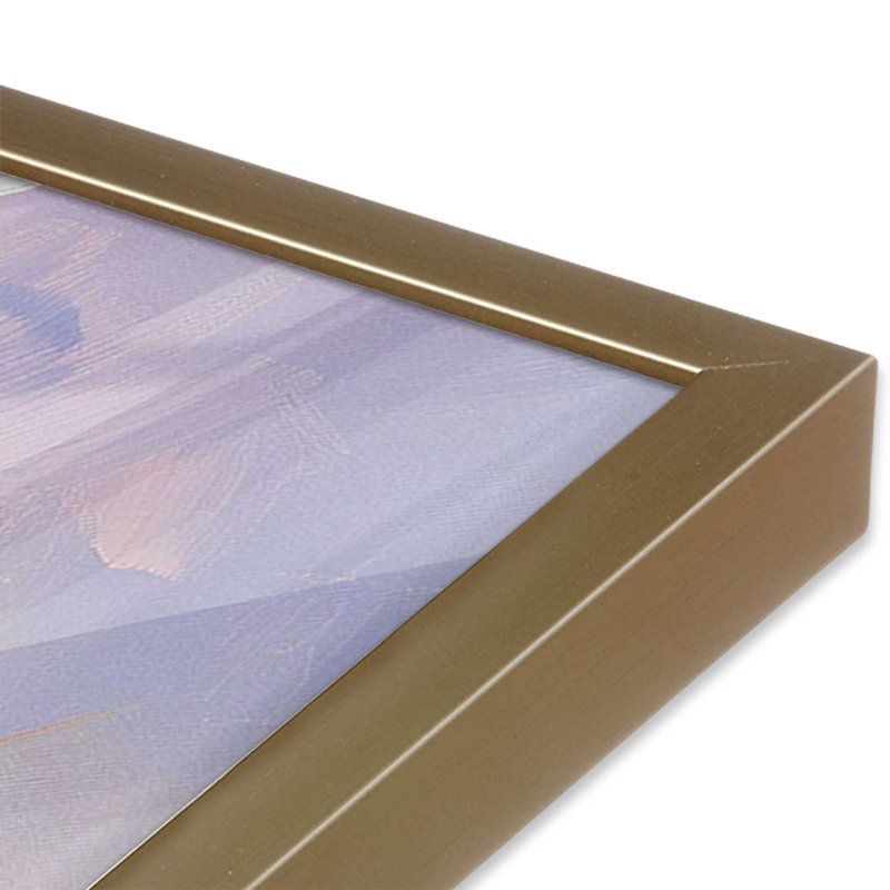 «Sunset Sail» par Golden Glow Interiors 2 - Pièces sur papier, Or brossé, H 17,25 po x l 13,25 po