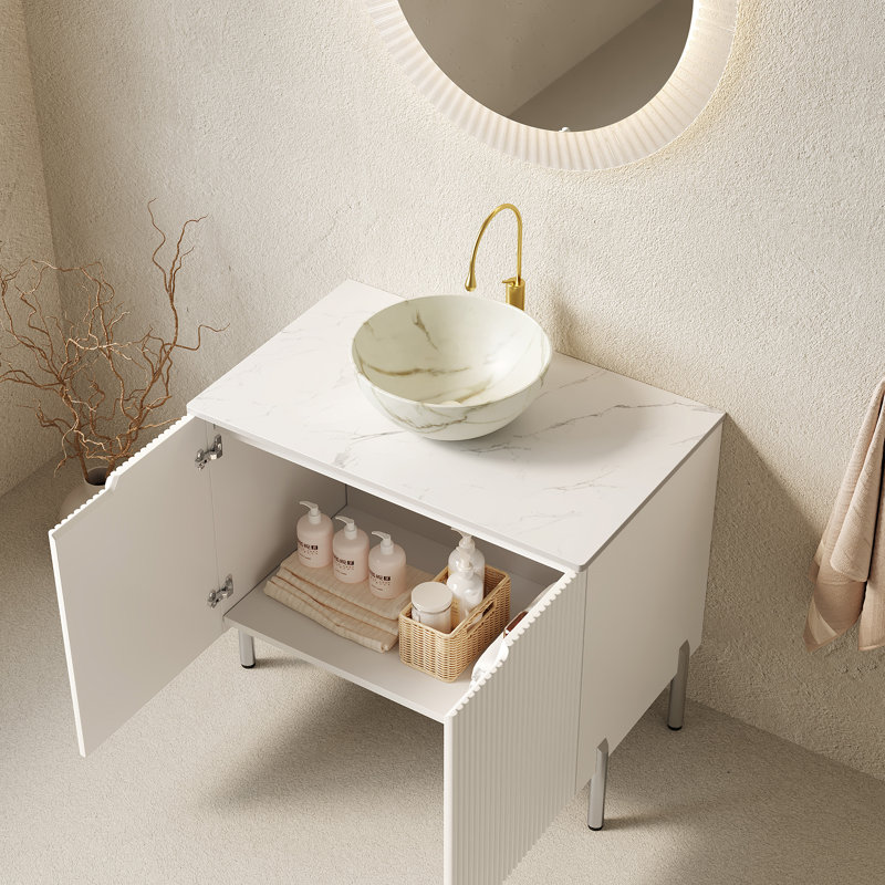 TURIO 30" Bathroom Vanity With Sink, White