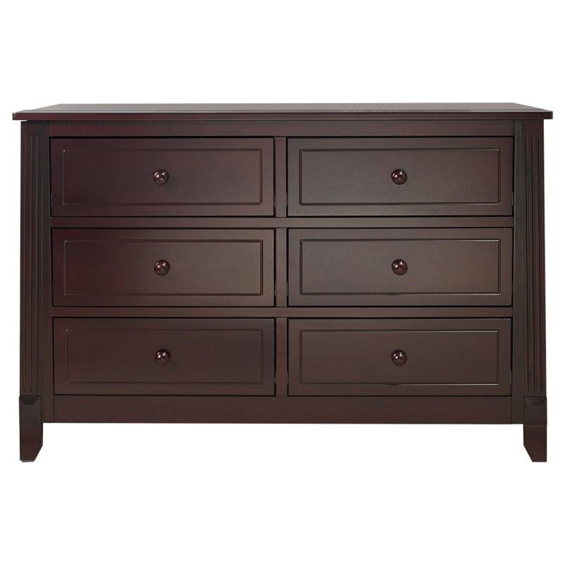 Berkley 6-Drawer Double Dresser with Full-Extension Glides, Espresso