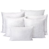  DOWNCOOL 100% Cotton Stuffer Throw Pillow Insert, Rectangle  Down and Feather Filled Decorative Bed Sofa Insert, 12x24 Inch, White :  Home & Kitchen