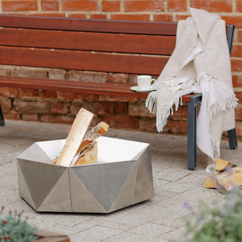 Hexagon Stainless Steel Fire Pit