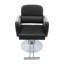 Fauteuil de salon noir, fauteuil de coiffeur rotatif à 360 °, fauteuil de coiffeur à hauteur réglable hydraulique avec pédale, utilisation de salon de coiffure à domicile