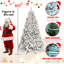 Arbre de Noël - pointes en PVC enneigées, structure à charnières, support stable, installation facile-2011417533