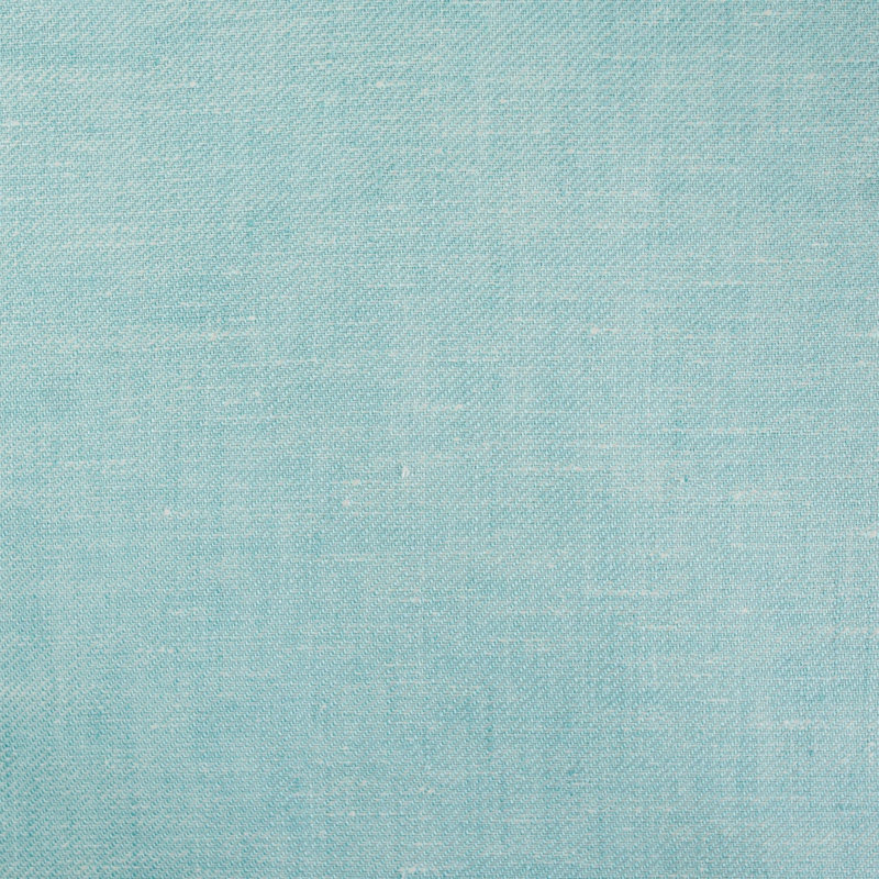 Zebra Linen Solid Tablecloth, Solid Aqua/Herringbone , 144" x 72"