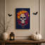 Toile ornée de crâne de sucre entourée d'orange et d'Halloween-29215938