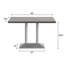 Plateau de table en bois massif de L 48 po x l 30 po avec base à deux colonnes à hauteur de salle à manger 27 po x 15 po-1219677154-1219677157