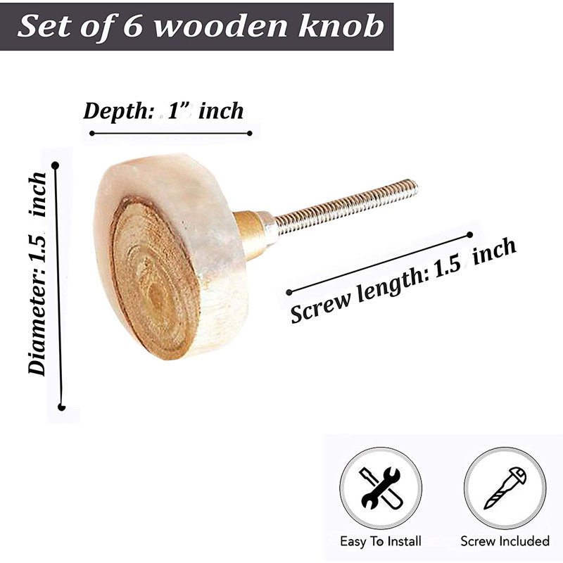 Aspen 1.5" Diameter Round Knob Multipack