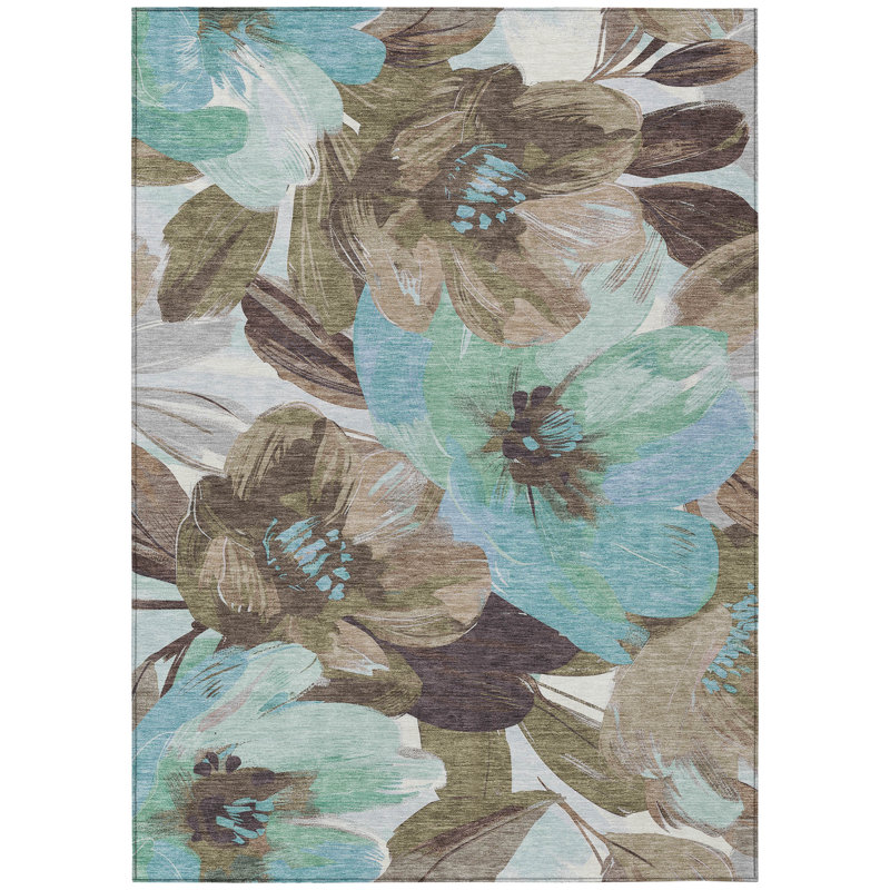Tapis kaki intérieur / extérieur lavable à la machine Claudian ACN1487, Rectangle de 10 pi x 14 pi