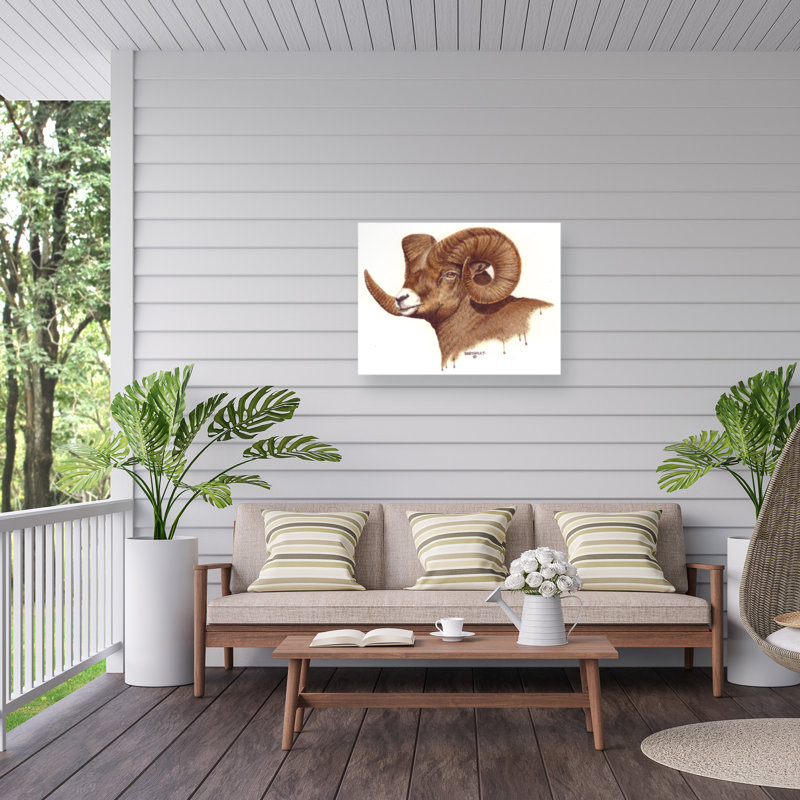 Toile pour l'extérieur Dave Bartholet Ram, H 14 po x l 19 po