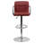 Chestertown Adjustable Bar Stools - Counter Height Barstools with Back and Armrest-31020304