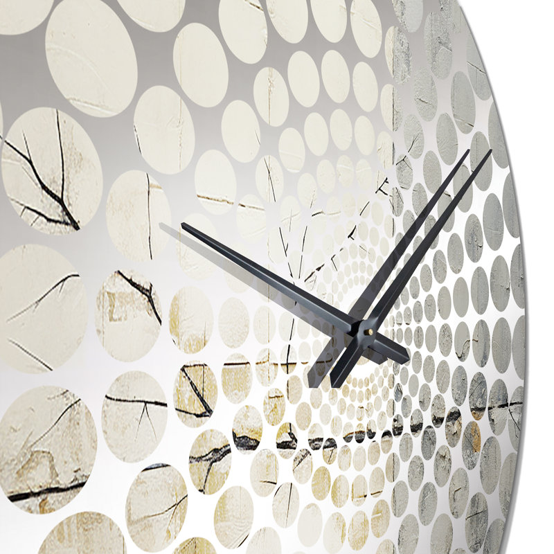 Nature Split - Abstract Shapes Wall Clock, Small