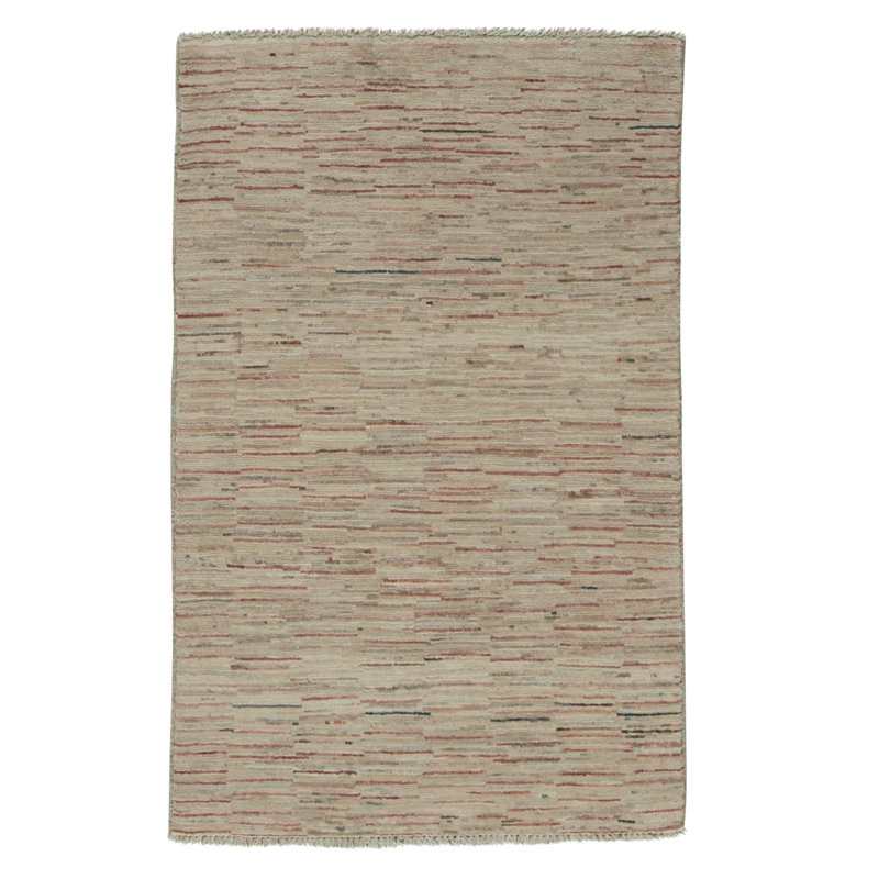 Hand Knotted Wool Area Rug in Multi