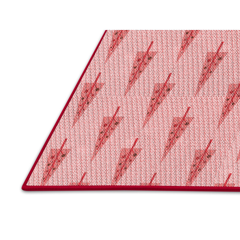 Tapis rouge / rose, Rectangle 8 pi x 12 pi