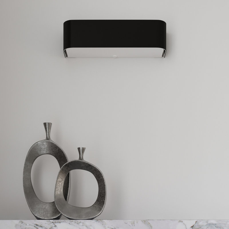 Lokko Flush Mount, 18cm H x 55cm W x 55cm D, Black