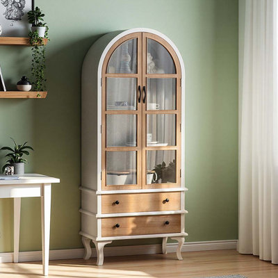French Country Style Arched Bookcase