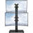 MOUNTUP Vertical Dual Monitor Stand, Stack Two Screens Up To 32 Inches,17.6 Lbs, Free-Standing Monitor Desk Mount, Monitor Riser With Swivel, Tilt, Height Adjustable, VESA Stand 100 X 100Mm, 75 X 75Mm