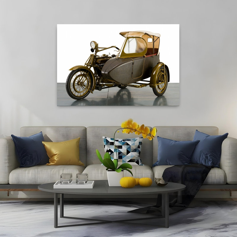 1915 Motosacoche 996Cc Combinaison de motocyclette, paysage abstrait classique, art mural, H 40 po x l 60 po