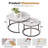 Sintered Stone Top Nesting Coffee Table Set-1785501445-1785501446