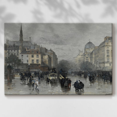 Paysages rétro-CDLXVII -Galerie enveloppée Cavas