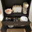 Armoire de rangement 71 po avec station de charge, 2 prises et 1 port USB 1Type-C, garde-manger avec 2 armoires, 1 grand tiroir de rangement et 1 grand comptoir
