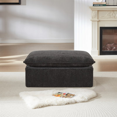 Canapé en chenille moderne avec nuage (avec repose-pieds seulement)