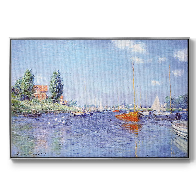 Argenteuil. Yacht, 1875 03, H 27 po x l 41 po x P 2 po, Argent