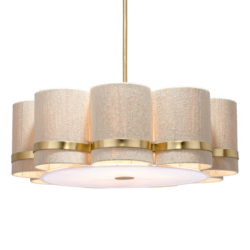 Carousel 4-Light Chandelier, Off-White