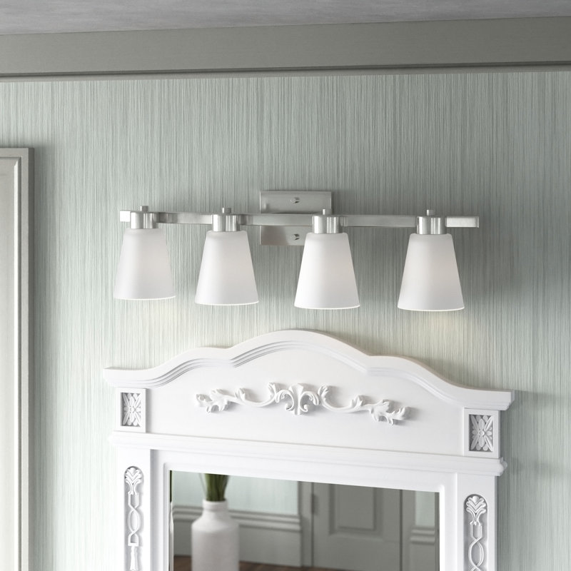 Éclairage pour meuble-lavabo Fairendale, Nickel, Gelé