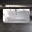 Tidal 59" Back to Wall Acrylic Bathtub Deep Soaking Tub with Overflow