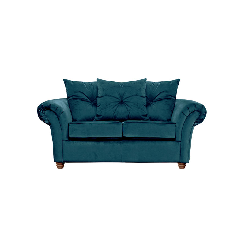 Lila Velvet Sofa, Teal