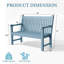 Banc d'extérieur 48 po x 48 po HiPS-133472223