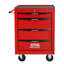 Coffre à outils roulant en métal avec 4 tiroirs, armoire à outils à 4 tiroirs de 20 po avec glissières à roulement à billes, coffre à outils en acier-1429140458