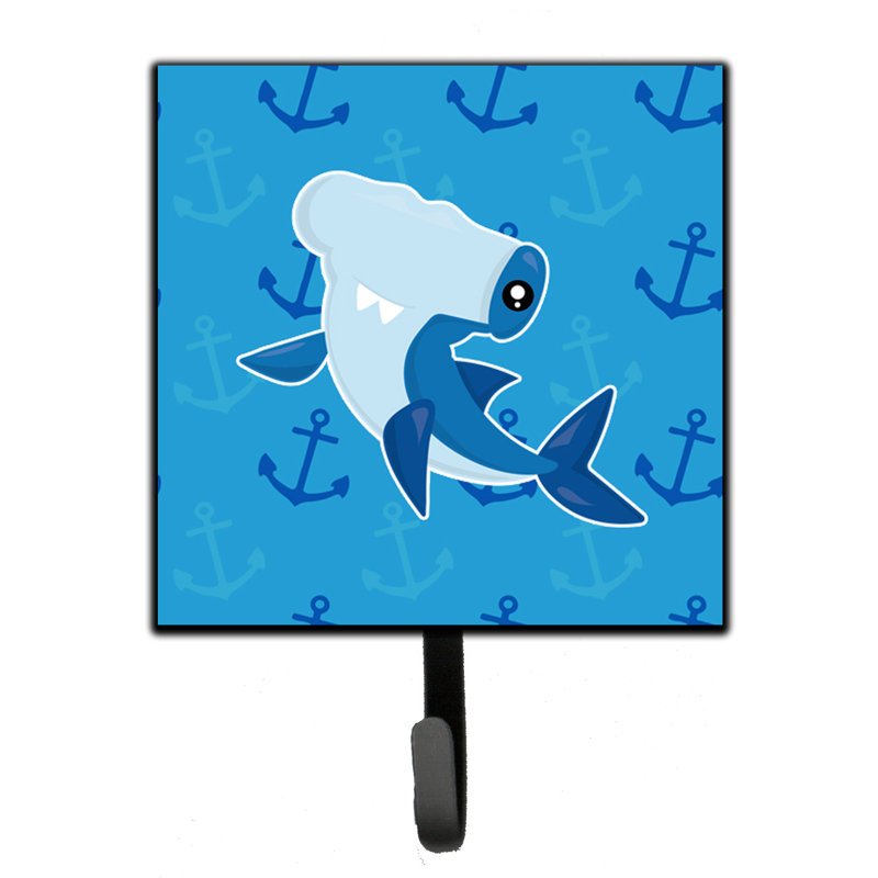 Organisateur de clés murales avec crochets clés requin hammerhead on anchors Samah