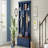 Farmhouse 4-in-1 Hall Tree with Wood Grain Bench, Mudroom Versatile Coat Rack with 2 Large Drawer, Entrance Organizer for Hallway, Living Room, Blue, 55.9"W-1722269673