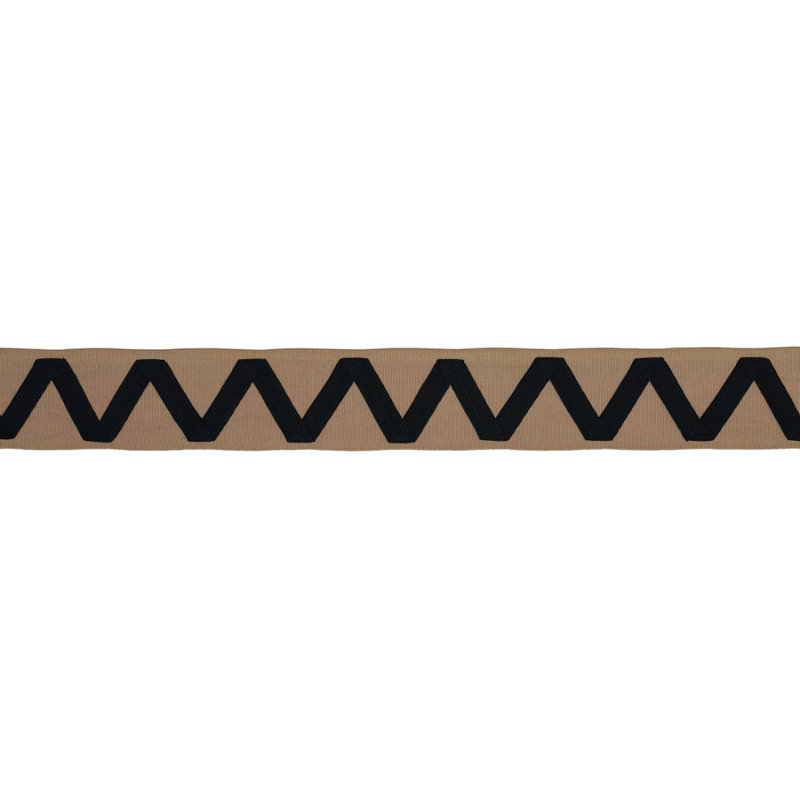 Legere Applique Tape, Black on Sand
