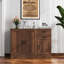 Buffet moderne avec 2 tiroirs et armoire de rangement